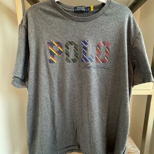 Polo Ralph Lauren logo signature ss tee gray xl